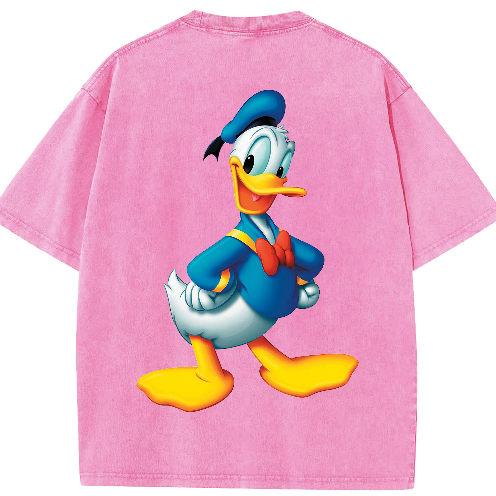 （画像用） ミッキーマウス Mickey Mouse 綿100% ヴィンテージ風 半袖Tシャツ（背面プリント）